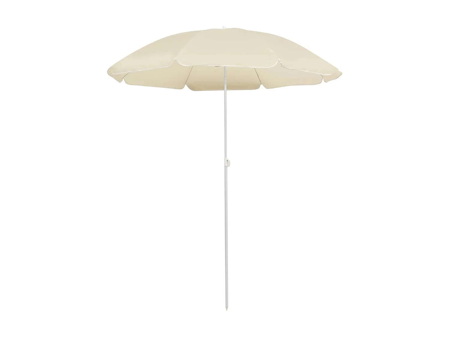Parasol de jardin-Parasol d'extérieur avec mât en acier sable 180 cm