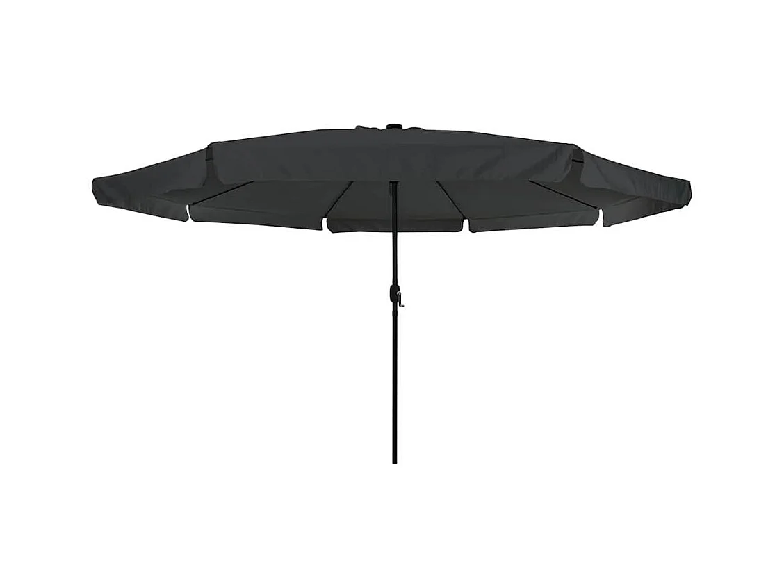 Parasol de jardin Anthracite et noir 395 x 395 x 245 cm
