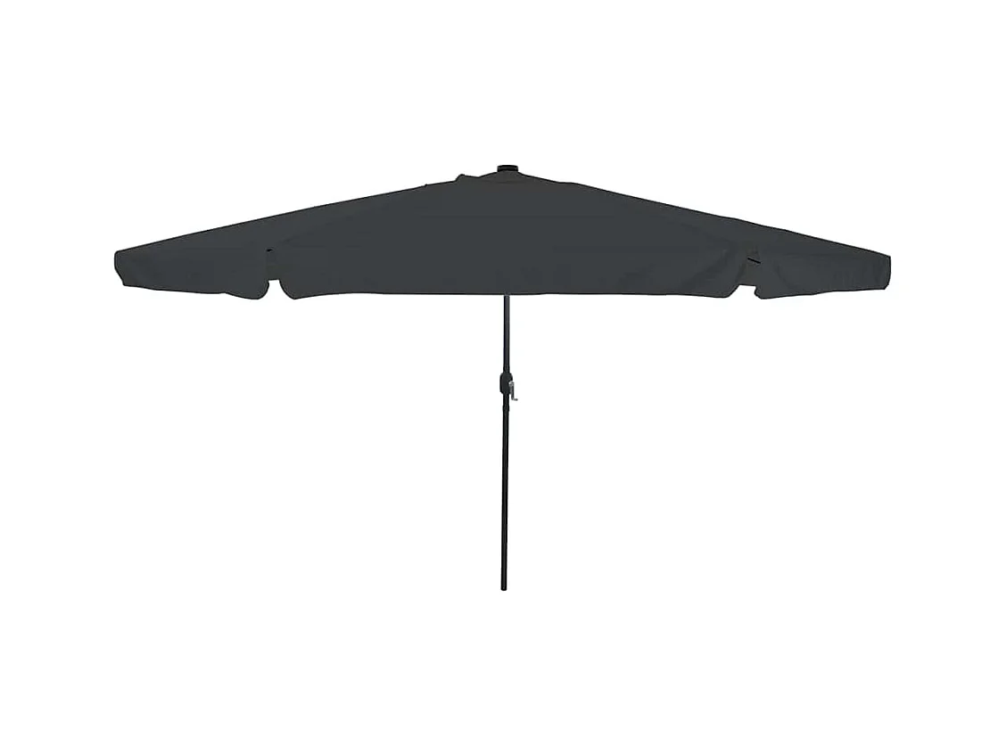 Parasol de jardin Anthracite et noir 395 x 395 x 245 cm