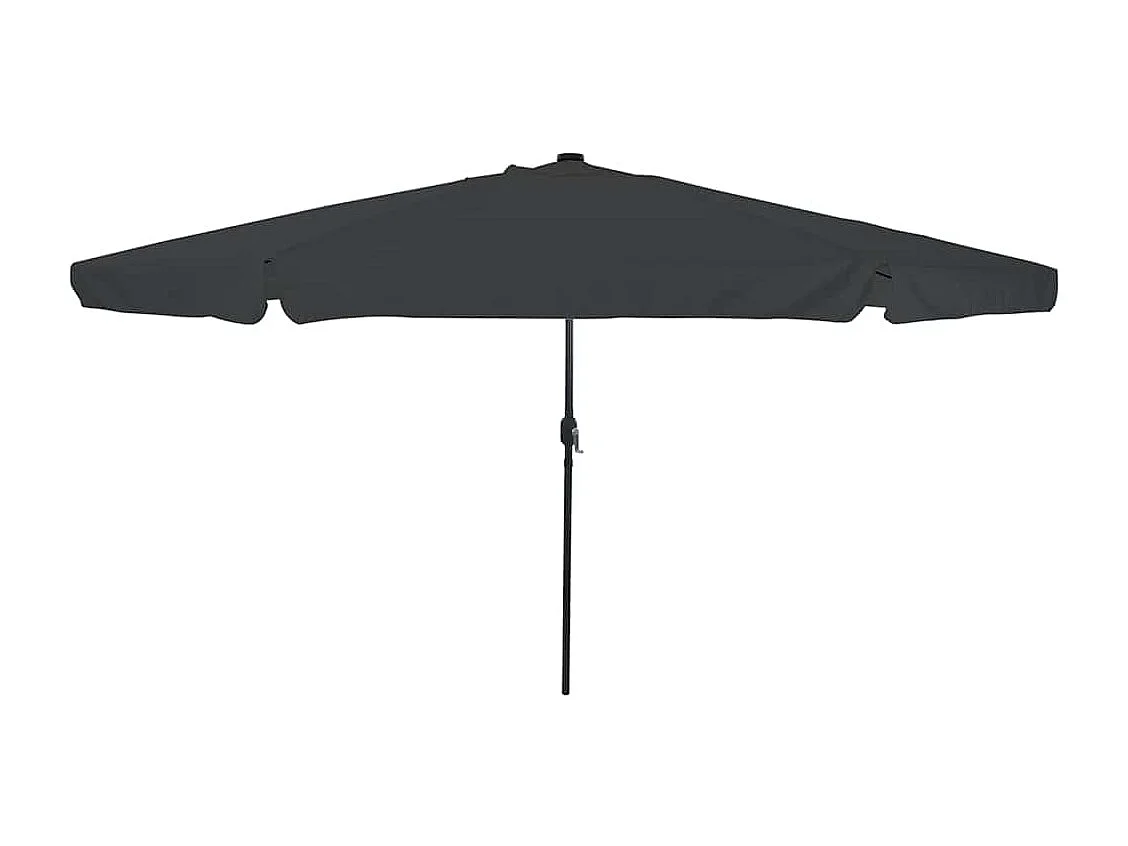 Parasol de jardin Anthracite et noir 395 x 395 x 245 cm