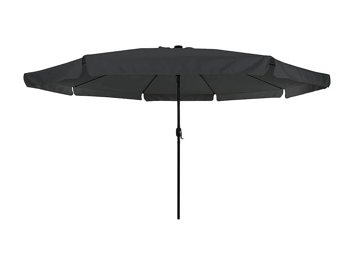 Parasol de jardin Anthracite et noir 395 x 395 x 245 cm