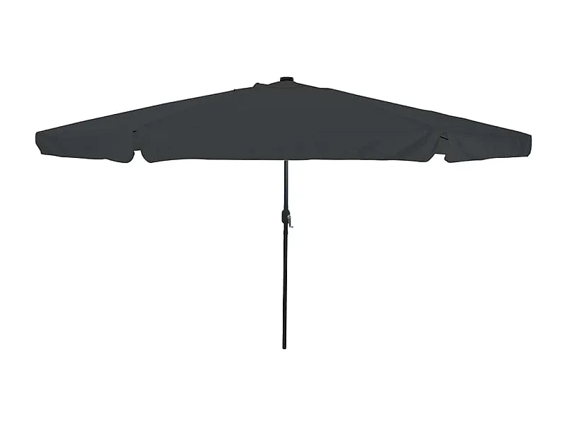 Parasol de jardin Anthracite et noir 395 x 395 x 245 cm