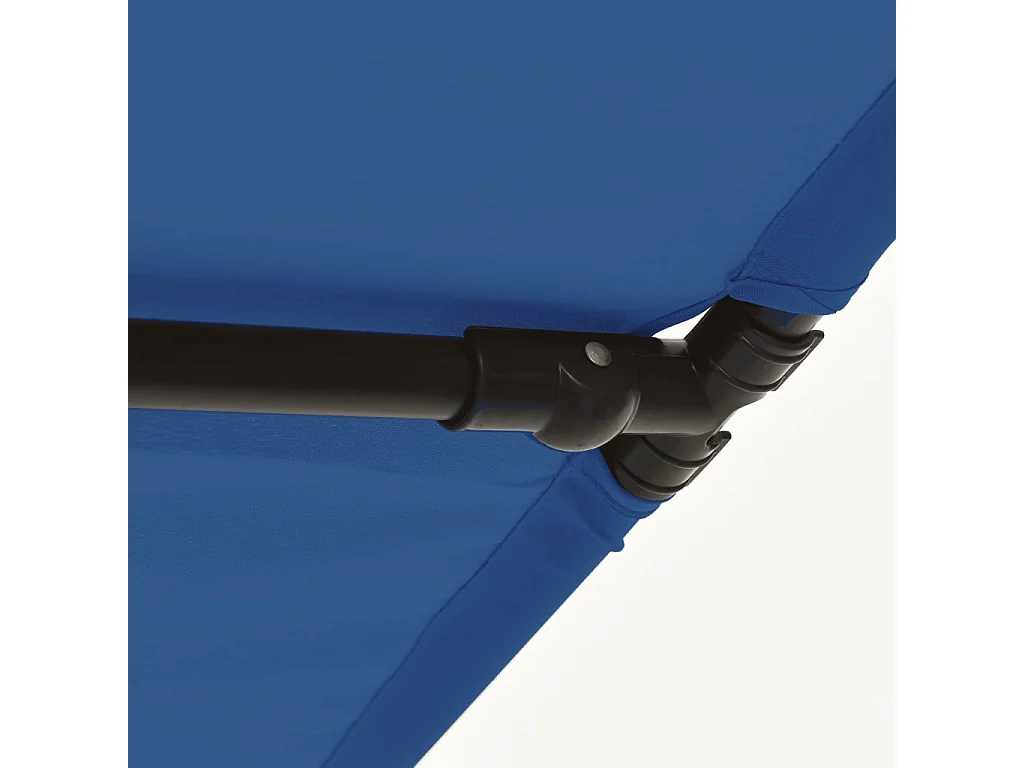 Parasol de jardin-Parasol d'extérieur avec mât en aluminium 180x110 cm Bleu azuré