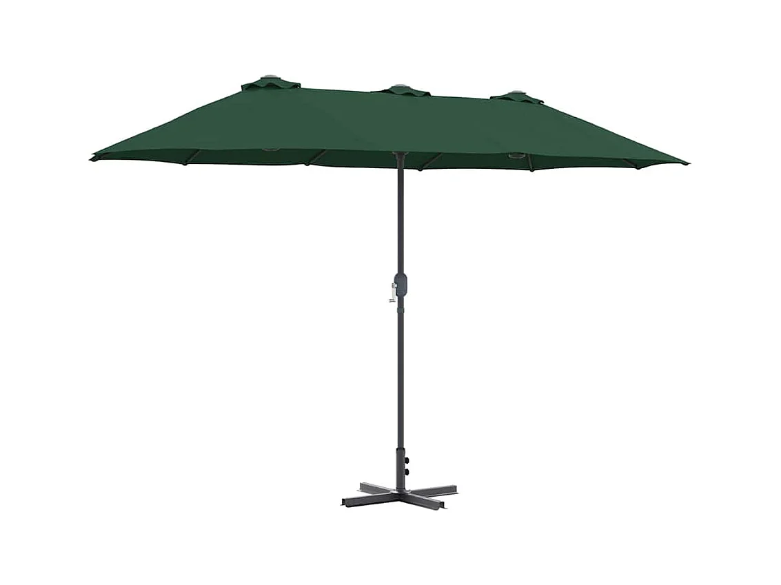 Parasol de jardin-Parasol d'extérieur Vert 370 x 197 x 239 cm