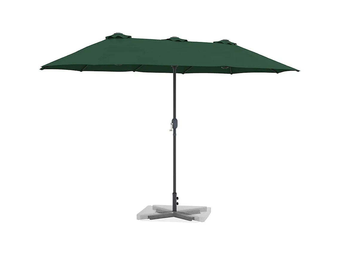 Parasol de jardin-Parasol d'extérieur Vert 370 x 197 x 239 cm