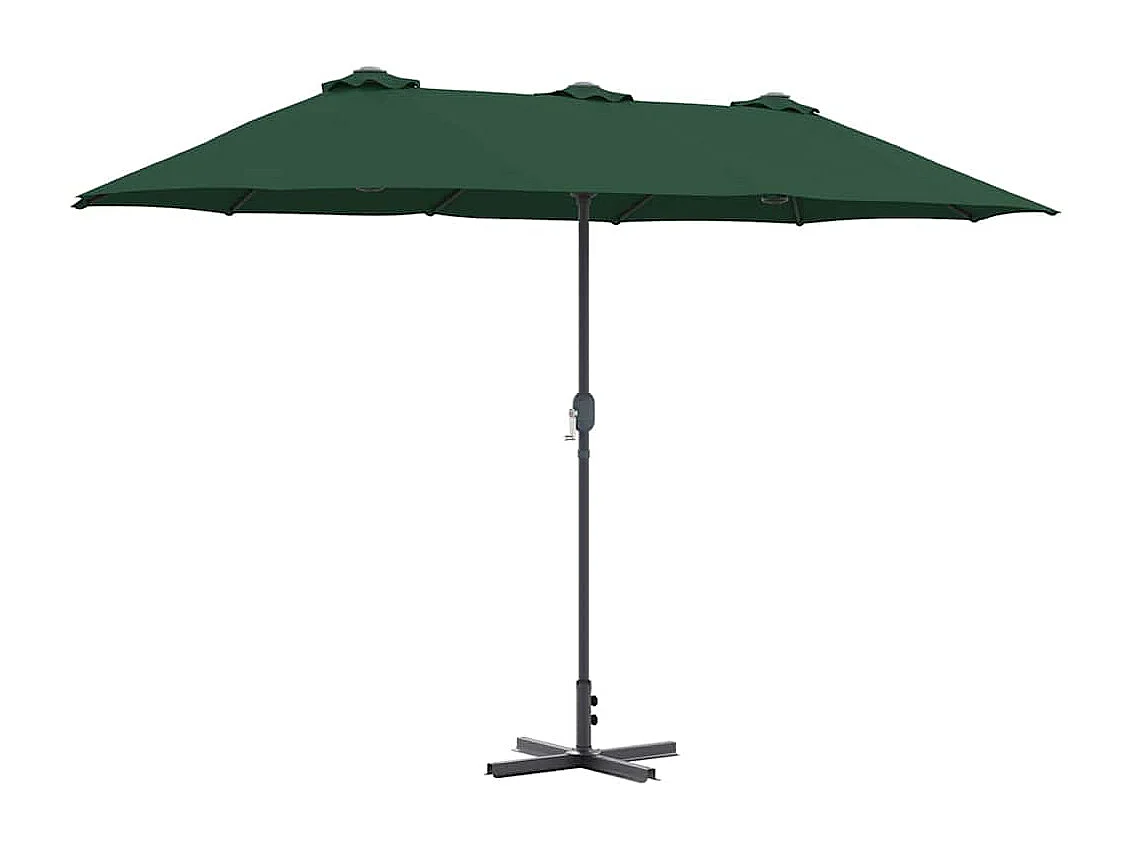 Parasol de jardin-Parasol d'extérieur Vert 370 x 197 x 239 cm