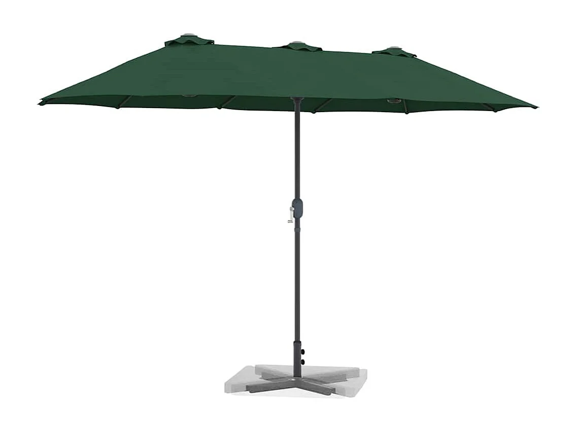 Parasol de jardin-Parasol d'extérieur Vert 370 x 197 x 239 cm