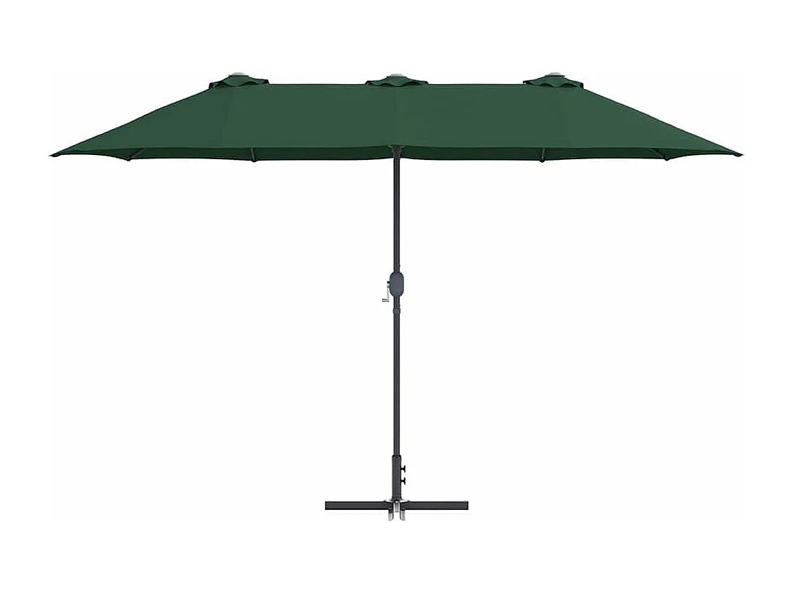 Parasol de jardin-Parasol d'extérieur Vert 370 x 197 x 239 cm