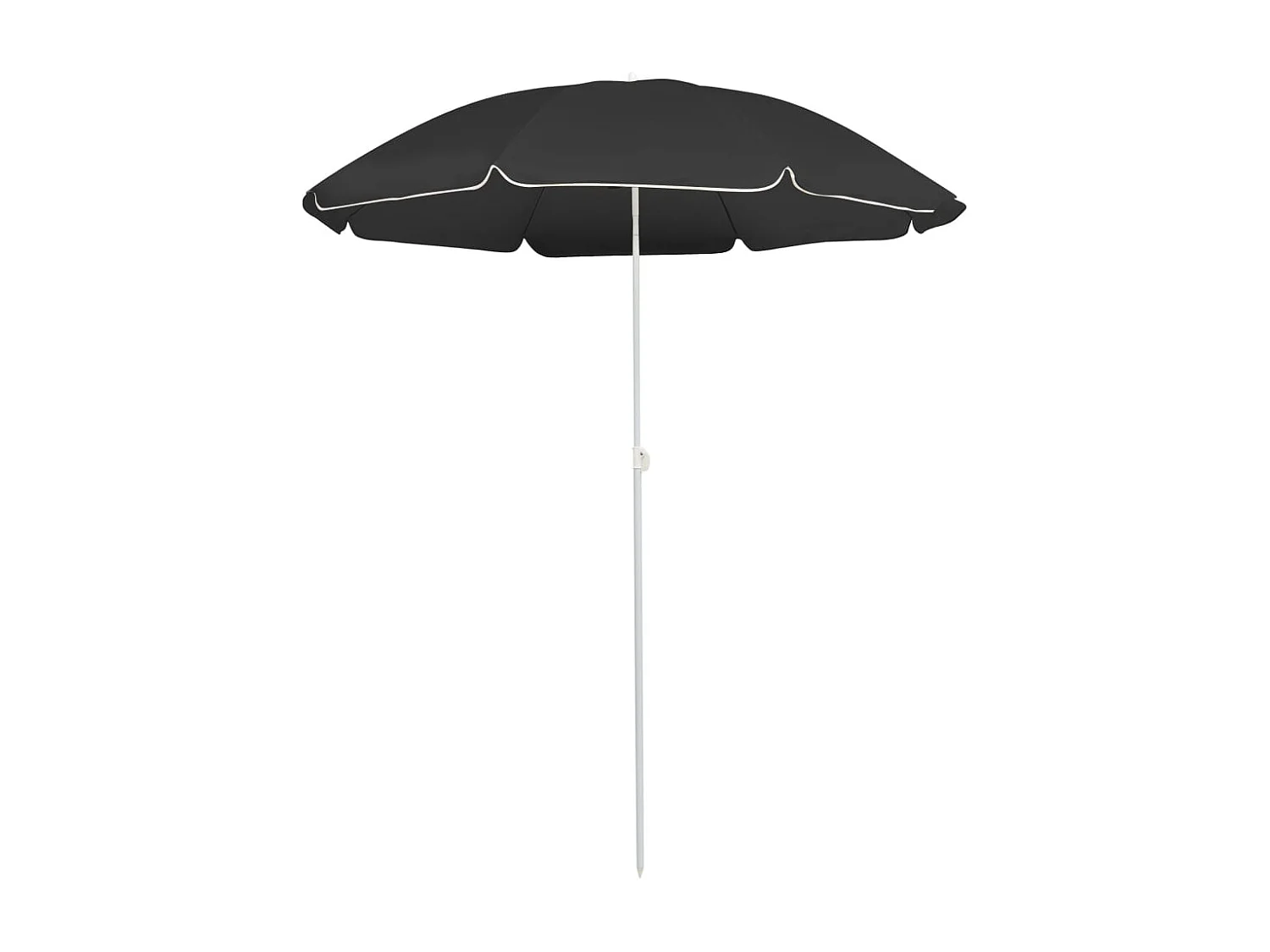 Parasol de jardin-Parasol d'extérieur avec mât en acier anthracite 180 cm