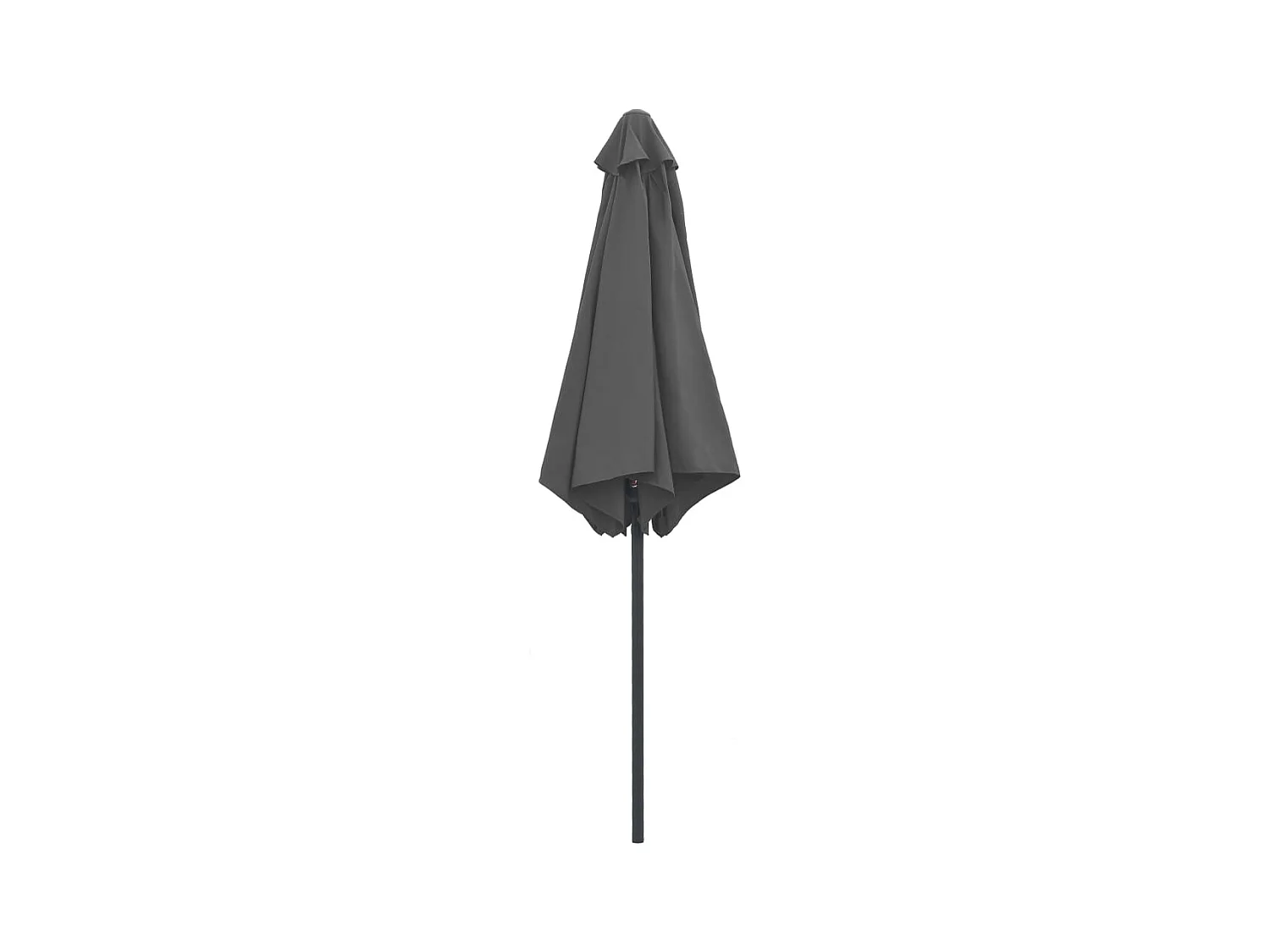 Parasol de jardin-Parasol d'extérieur et mât en aluminium 270x246 cm Anthracite