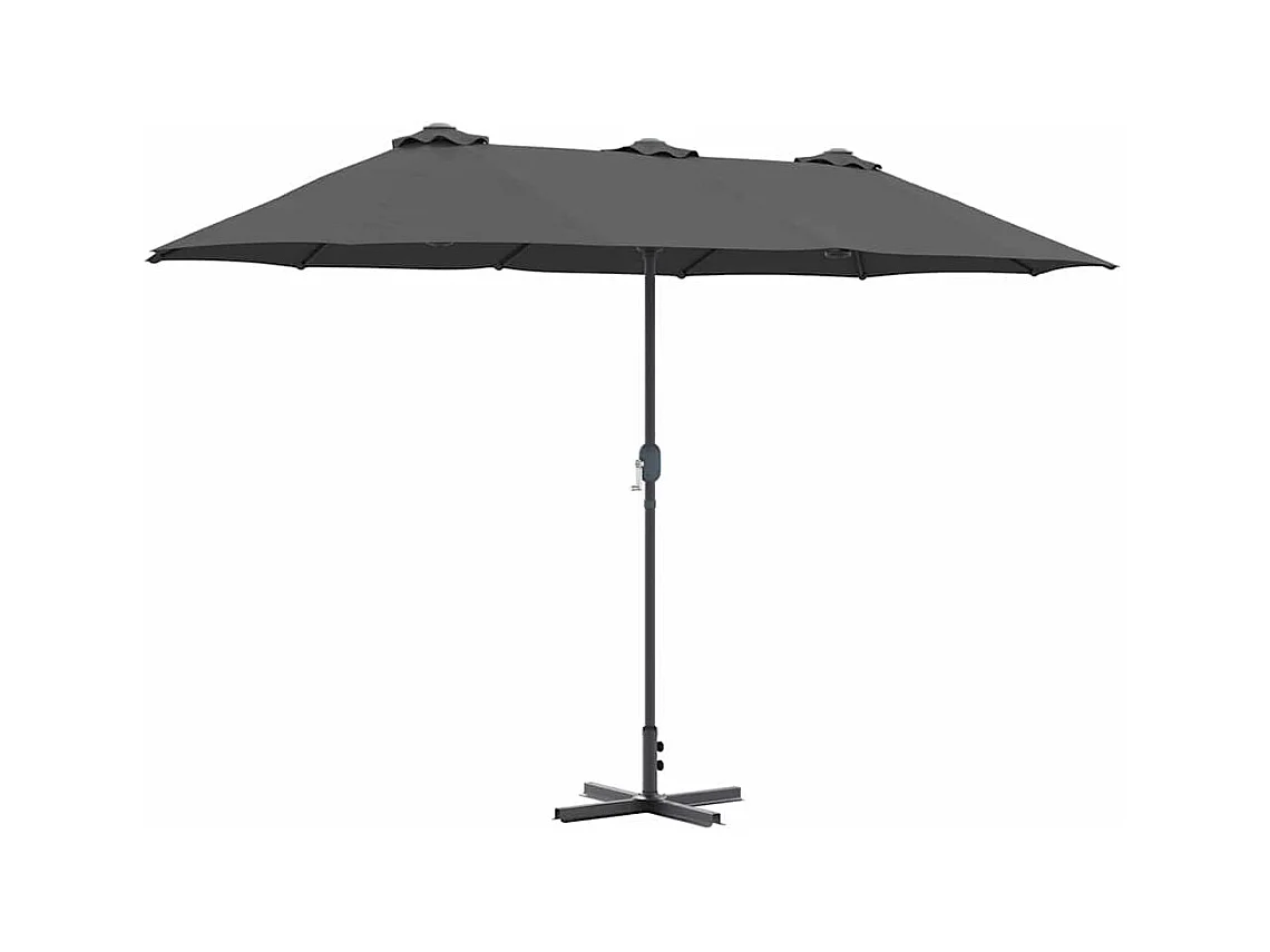 Parasol de jardin Anthracite 370 x 197 x 239 cm