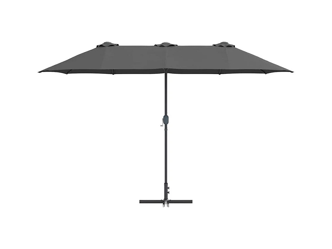 Parasol de jardin Anthracite 370 x 197 x 239 cm