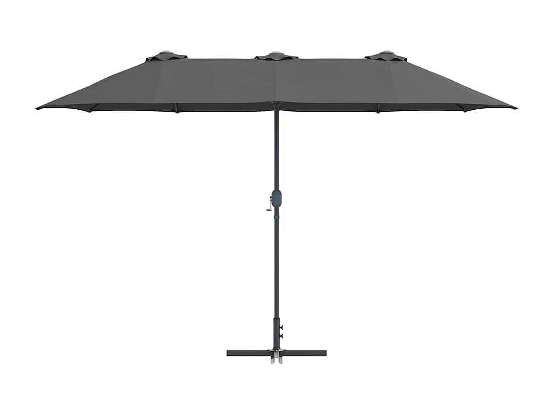 Parasol de jardin Anthracite 370 x 197 x 239 cm