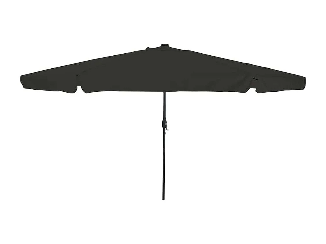 Parasol de jardin-Parasol d'extérieur Noir 395 x 395 x 245 cm Polyester et Acier