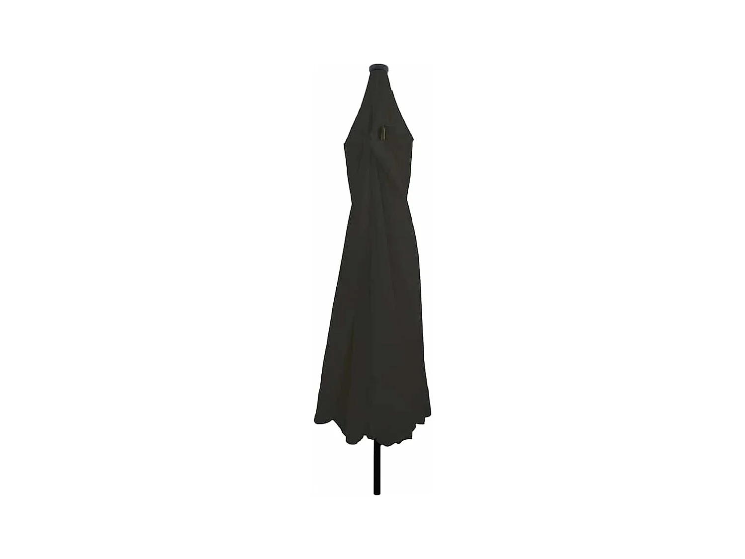 Parasol de jardin-Parasol d'extérieur Noir 395 x 395 x 245 cm Polyester et Acier
