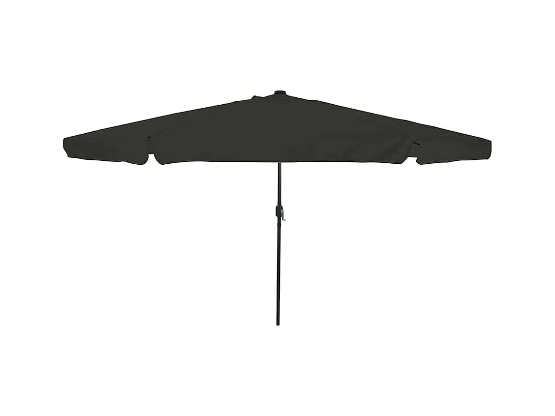 Parasol de jardin-Parasol d'extérieur Noir 395 x 395 x 245 cm Polyester et Acier