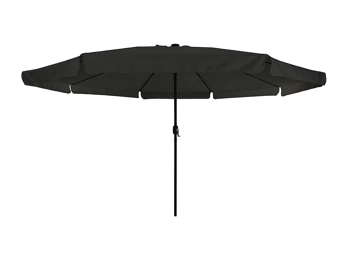 Parasol de jardin-Parasol d'extérieur Noir 395 x 395 x 245 cm Polyester et Acier
