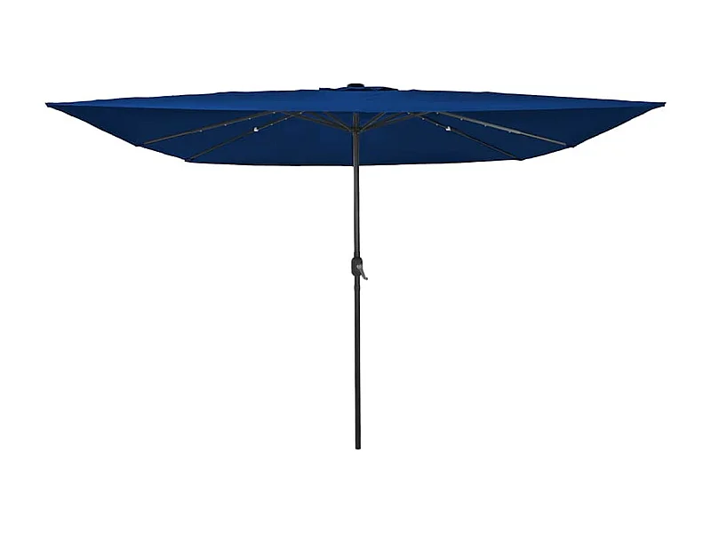 Parasol de jardin-Parasol d'extérieur Bleu et Noir 295 x 295 x 245 cm