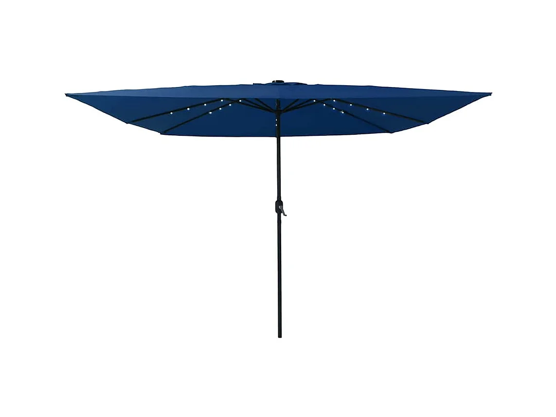 Parasol de jardin-Parasol d'extérieur Bleu et Noir 295 x 295 x 245 cm
