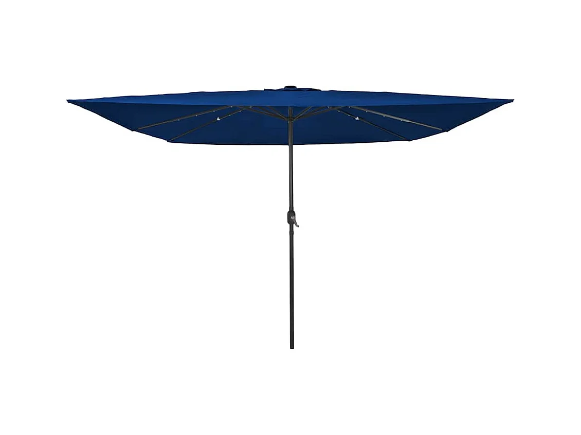 Parasol de jardin-Parasol d'extérieur Bleu et Noir 295 x 295 x 245 cm
