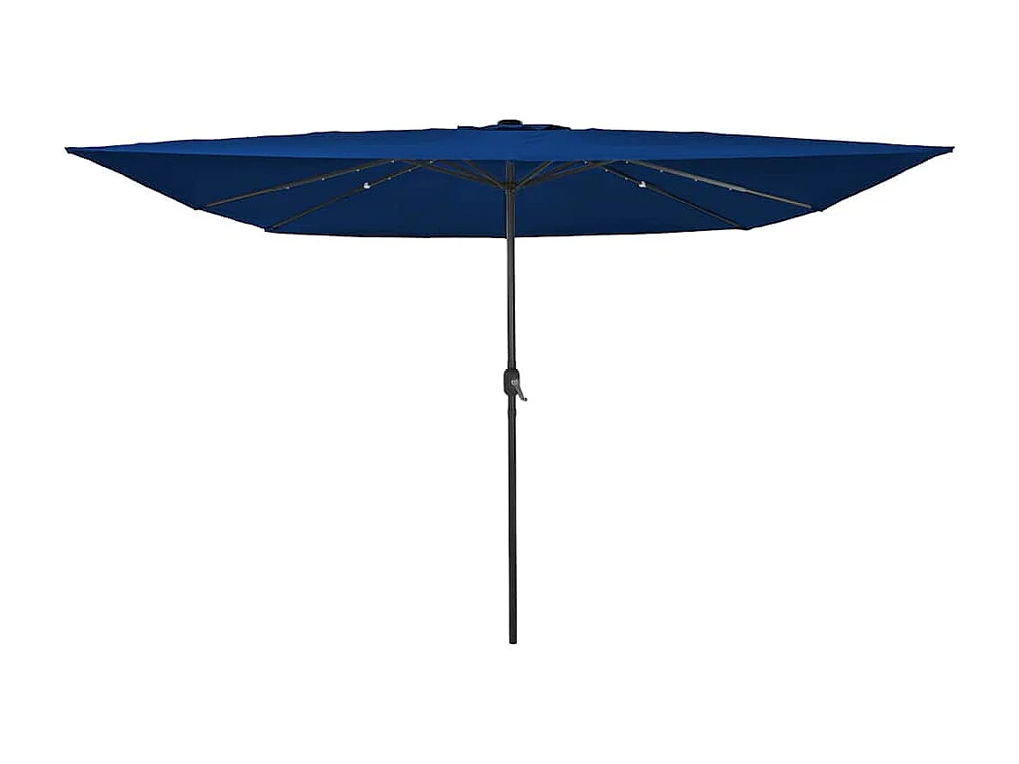 Parasol de jardin-Parasol d'extérieur Bleu et Noir 295 x 295 x 245 cm