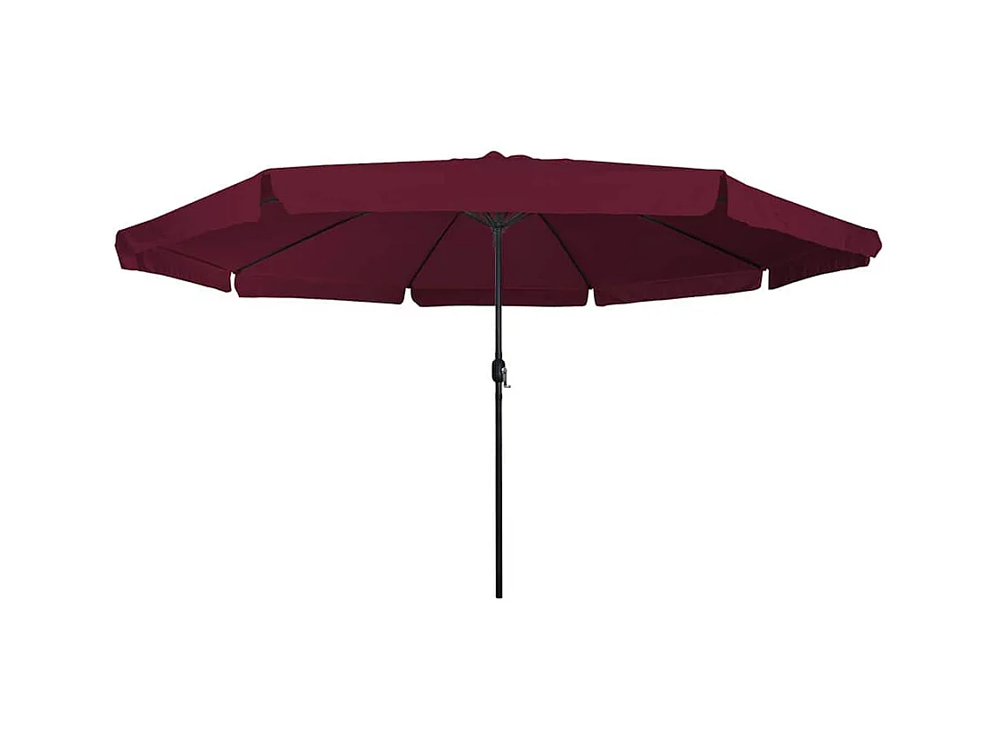 Parasol de jardin-Parasol d'extérieur Rouge et Noir 395 x 395 x 245 cm