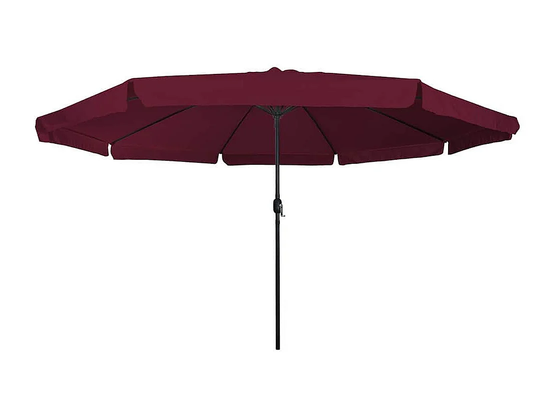 Parasol de jardin-Parasol d'extérieur Rouge et Noir 395 x 395 x 245 cm