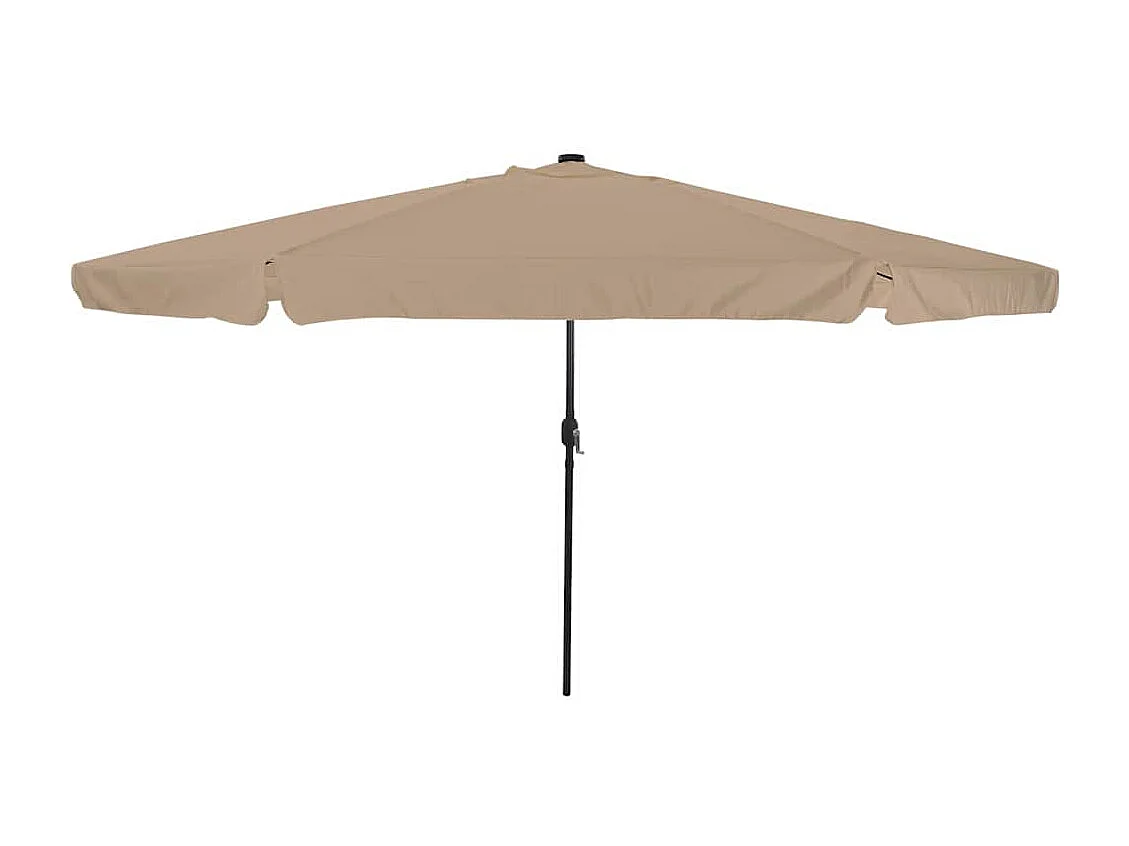 Parasol de jardin-Parasol d'extérieur Taupe et Noir 395 x 395 x 245 cm