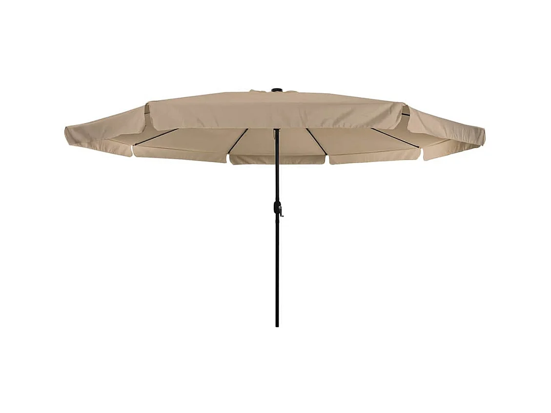 Parasol de jardin-Parasol d'extérieur Taupe et Noir 395 x 395 x 245 cm