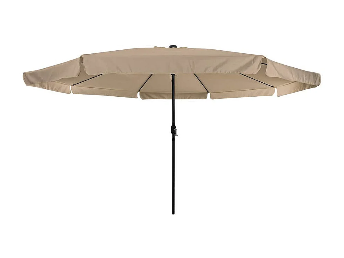 Parasol de jardin-Parasol d'extérieur Taupe et Noir 395 x 395 x 245 cm