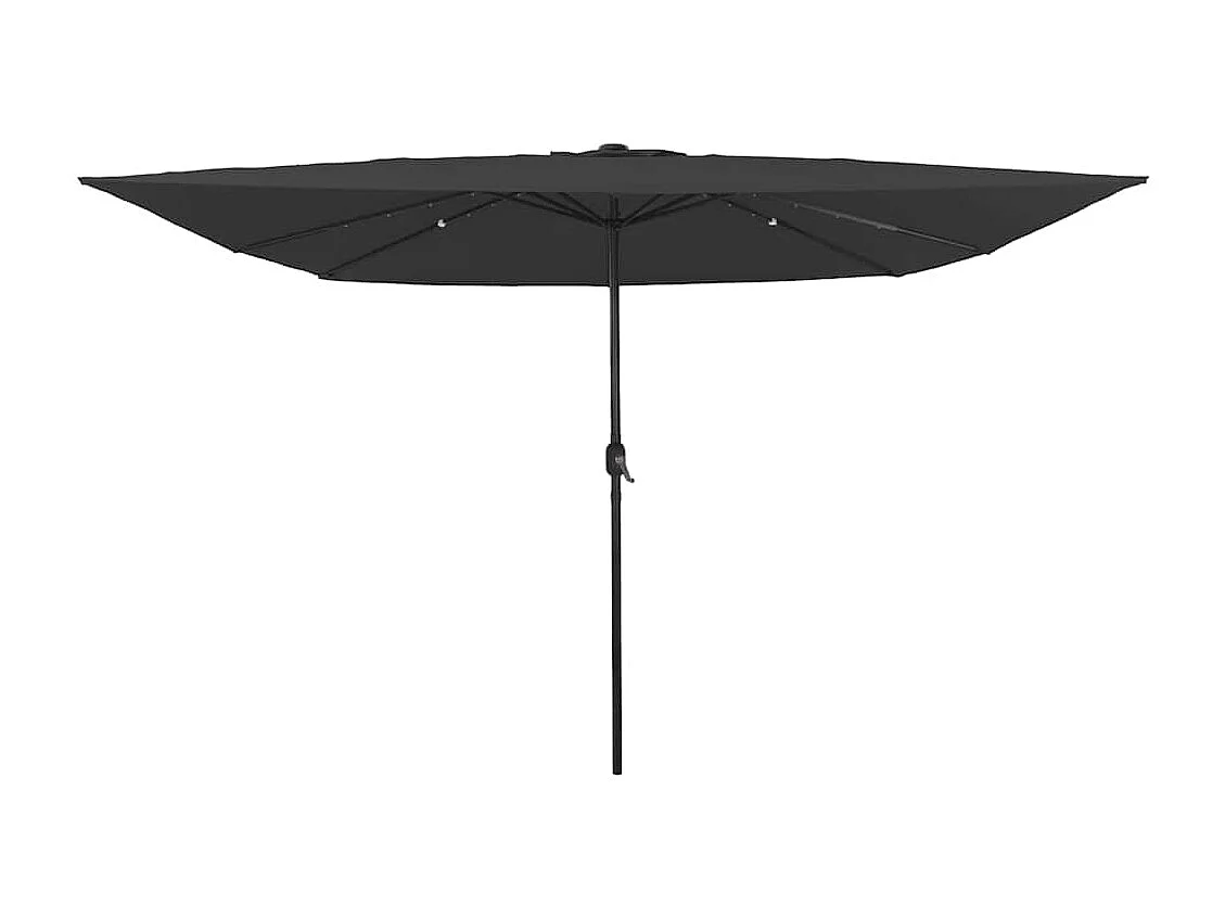 Parasol de jardin Anthracite et noir 295 x 295 x 245 cm