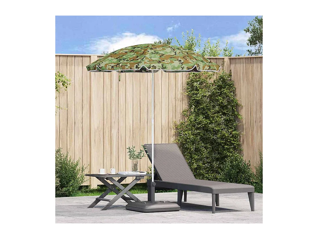 Parasol de plage | Ombrelle de plage Camouflage 161 x 193 cm Polyester