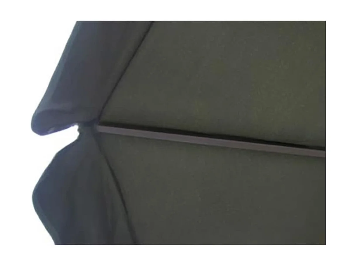 Parasol de jardin-Parasol d'extérieur avec base portable aluminium vert