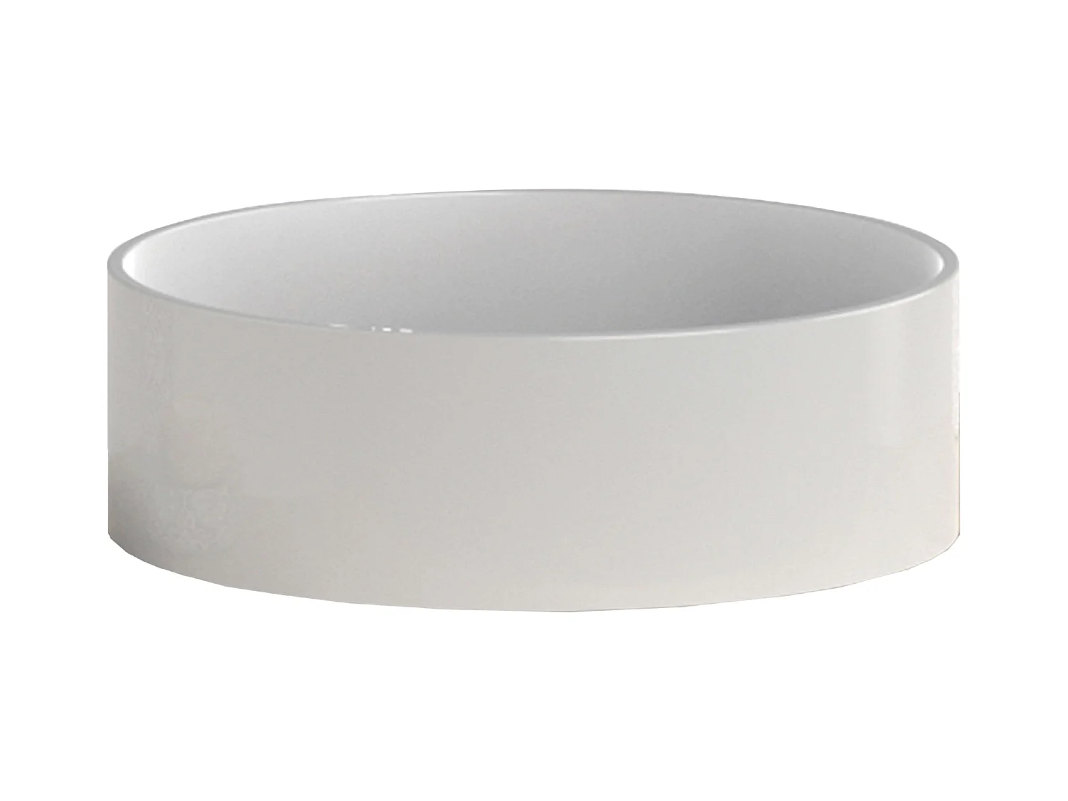 Lavabo Cilíndrico Mueble Baño Cerámica 36 cm Blanco