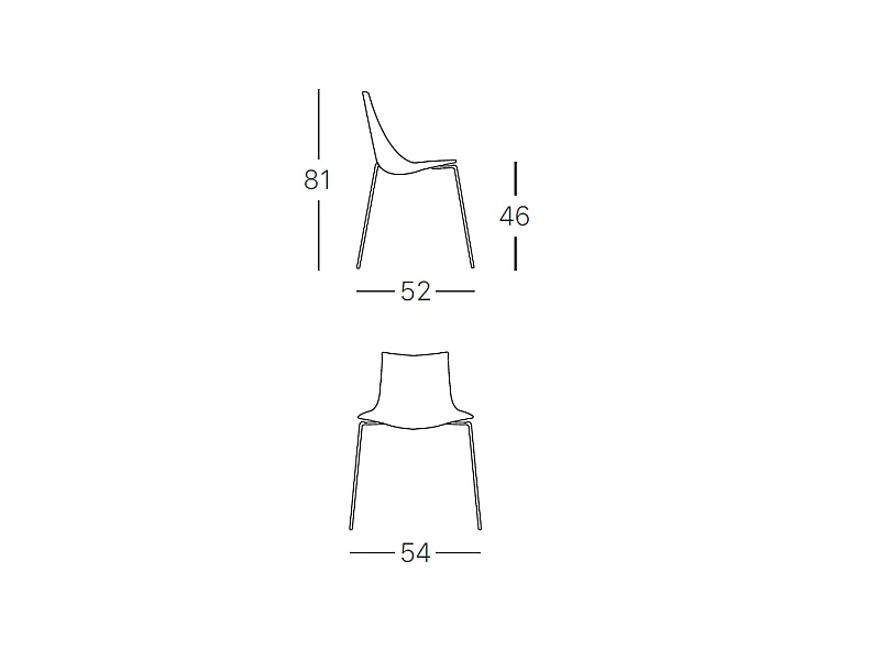 Lot de 4 chaises de salon Zebra Scab Design