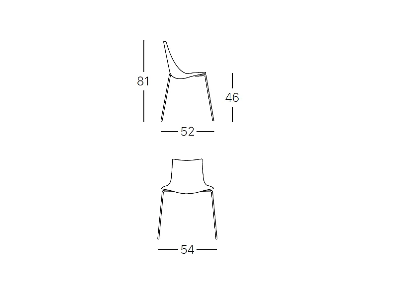 Lot de 4 chaises de salon Zebra Scab Design