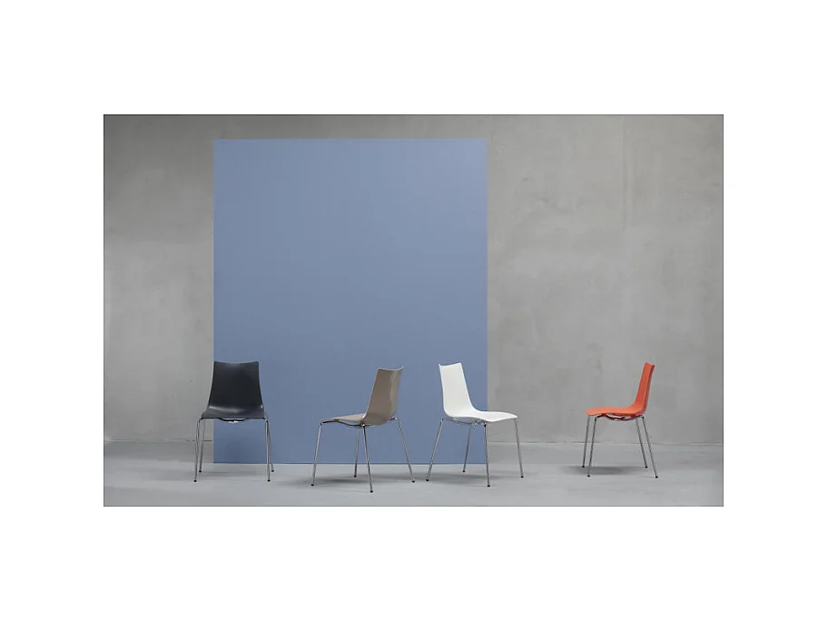 Lot de 4 chaises de salon Zebra Scab Design