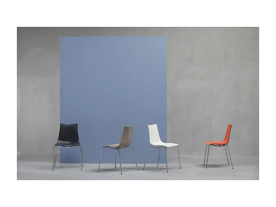 Lot de 4 chaises de salon Zebra Scab Design