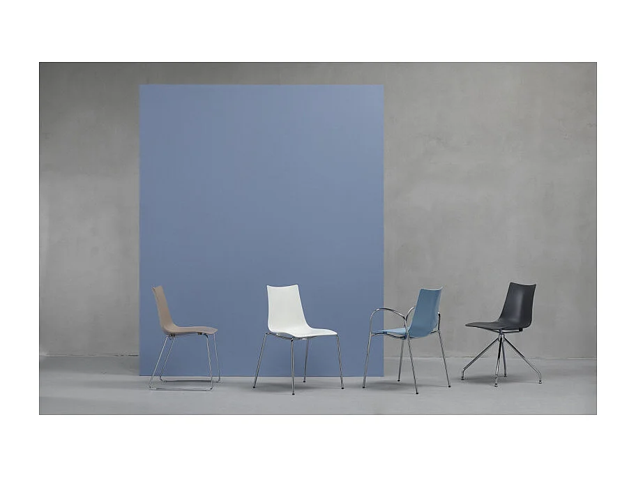 Lot de 4 chaises de salon Zebra Scab Design