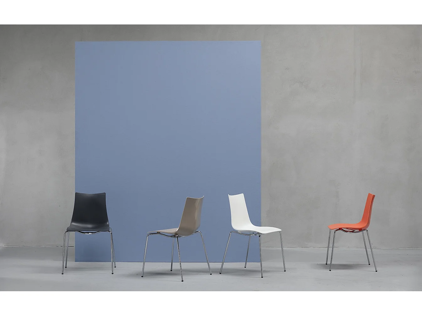 Lot de 4 chaises de salon Zebra Scab Design