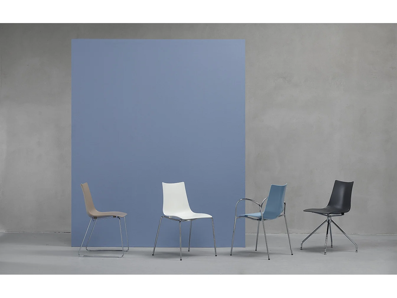 Lot de 4 chaises de salon Zebra Scab Design