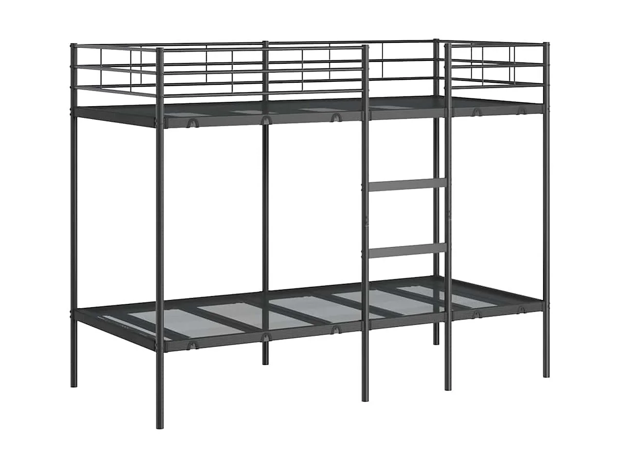 Cama individual | Litera sin colchón acero negro 90x190 cm SHL70833