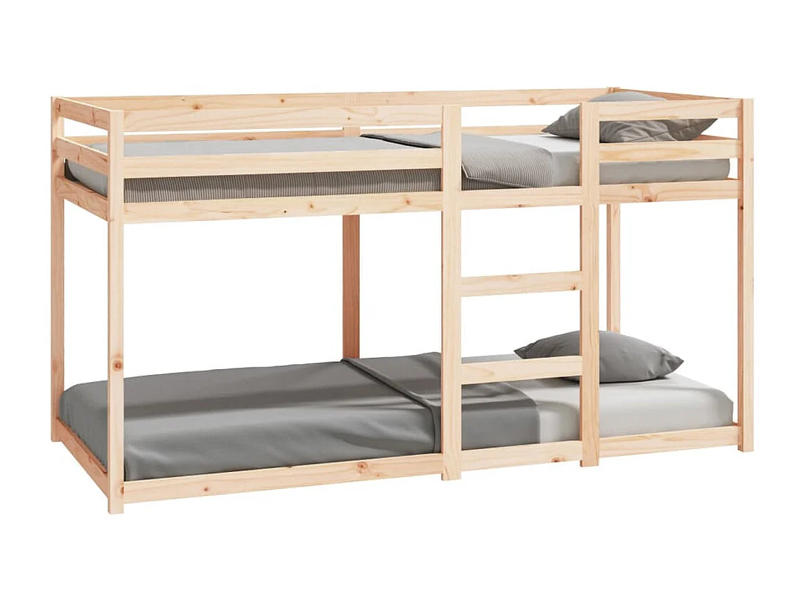 Lit simlpe-Lit superposé enfant-Cadre de lit sans matelas 90x200 cm bois de pin massif