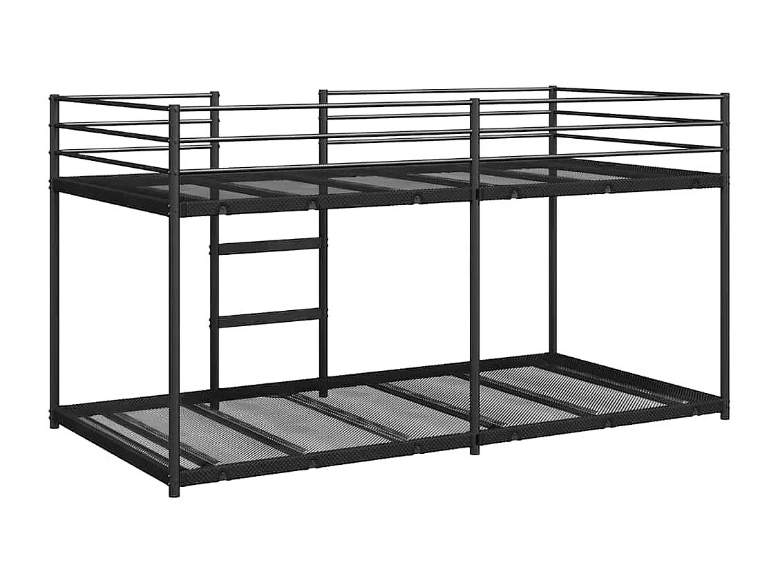 Cama individual | Litera sin colchón acero negro 80x200 cm SHL9818