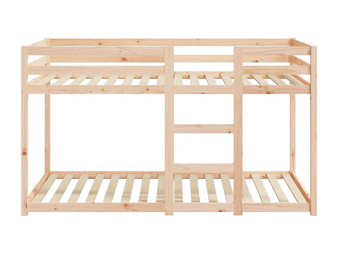 Lit simple-Lit superposé enfant sans matelas 90x190 cm bois de pin massif