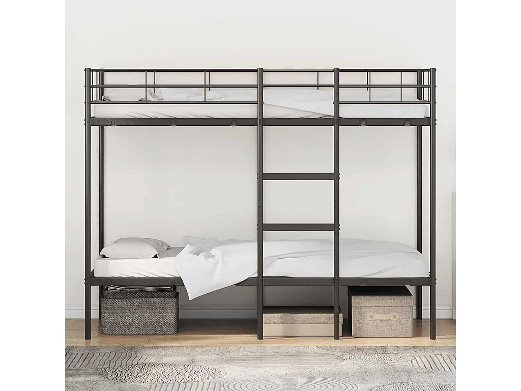 Beliche infantil sem colchão 75x190cm aço preto SHL108980