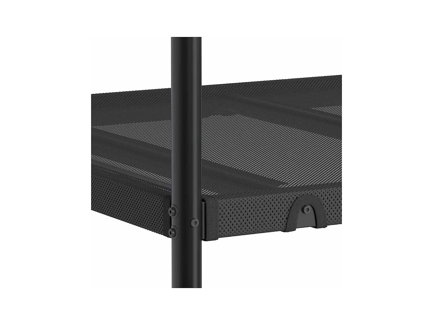 Lit simlpe-Lit superposé enfant-Cadre de lit sans matelas noir 90x200 cm acier