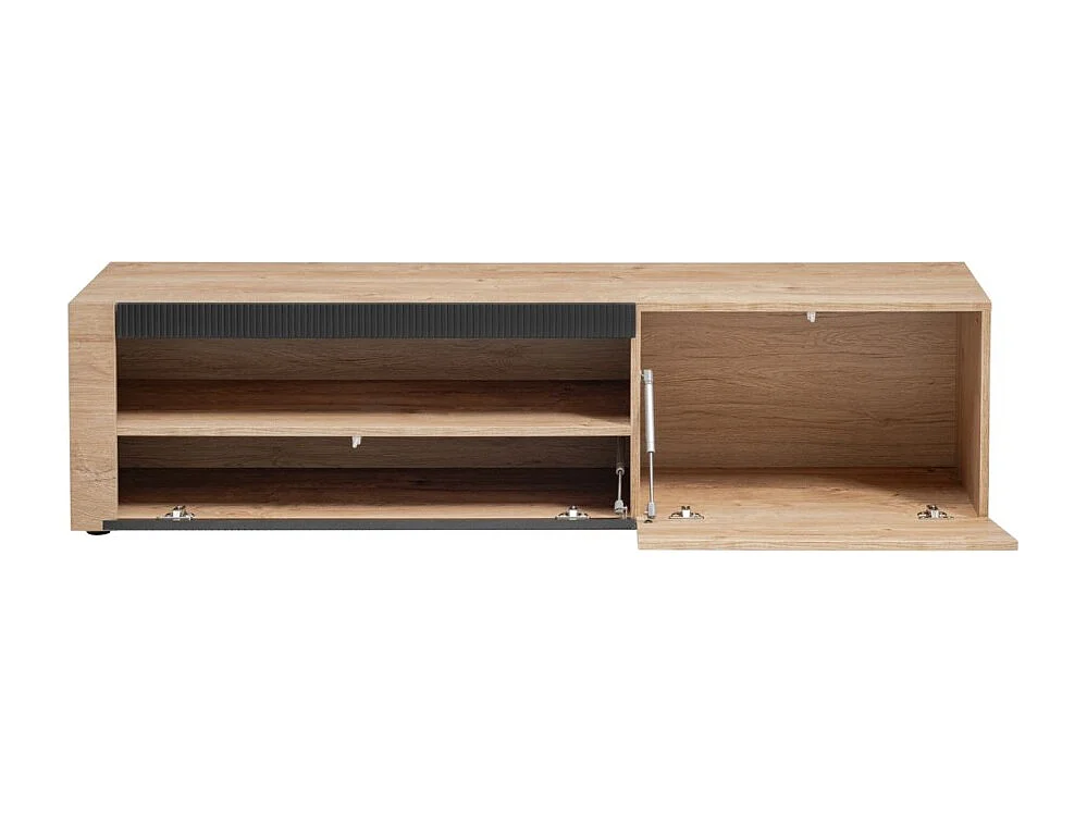 Ensemble de salon DOUM – Chêne clair et noir – L320 x H192 x P45 cm