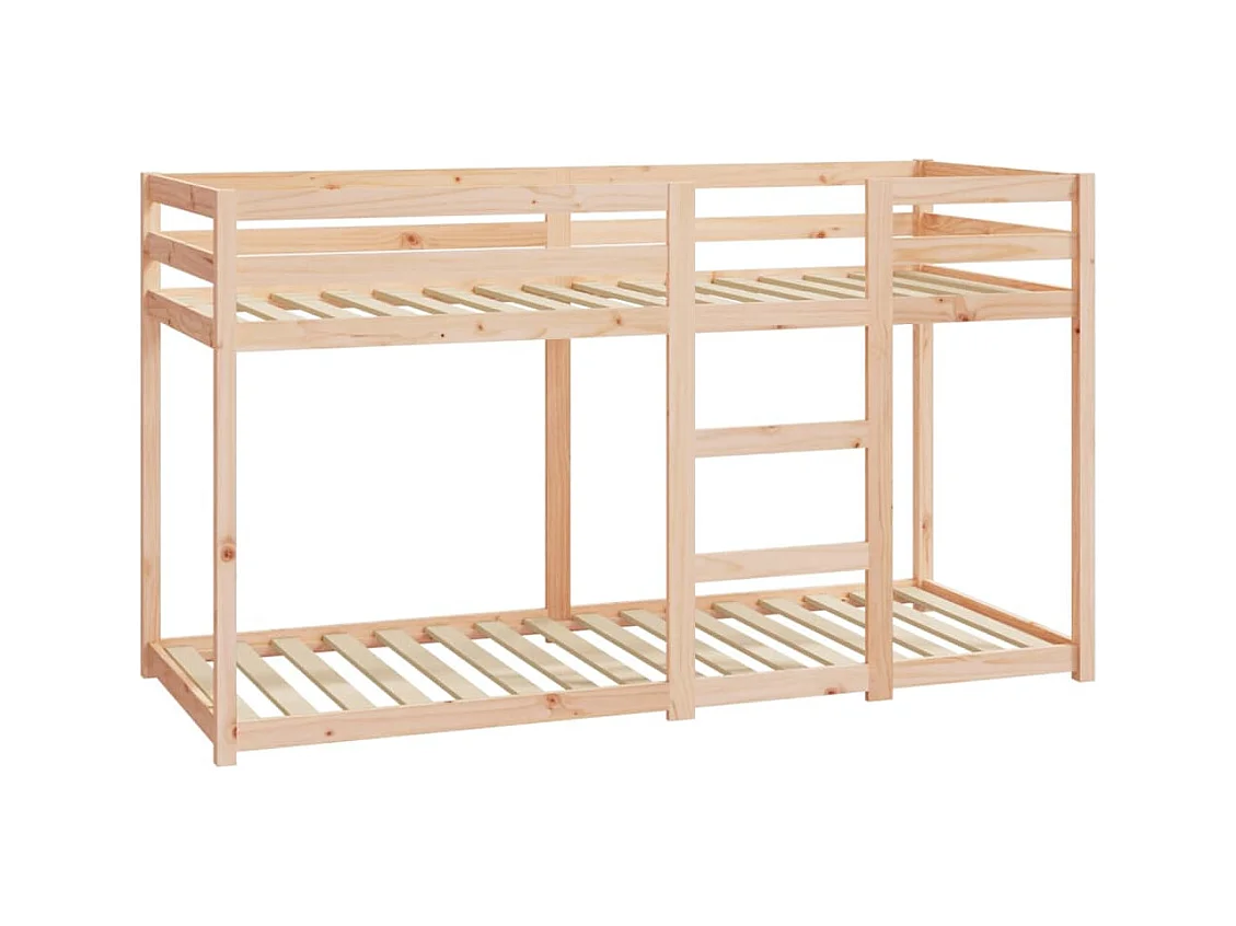 Lit simple-Lit superposé enfant sans matelas 75x190 cm bois de pin massif