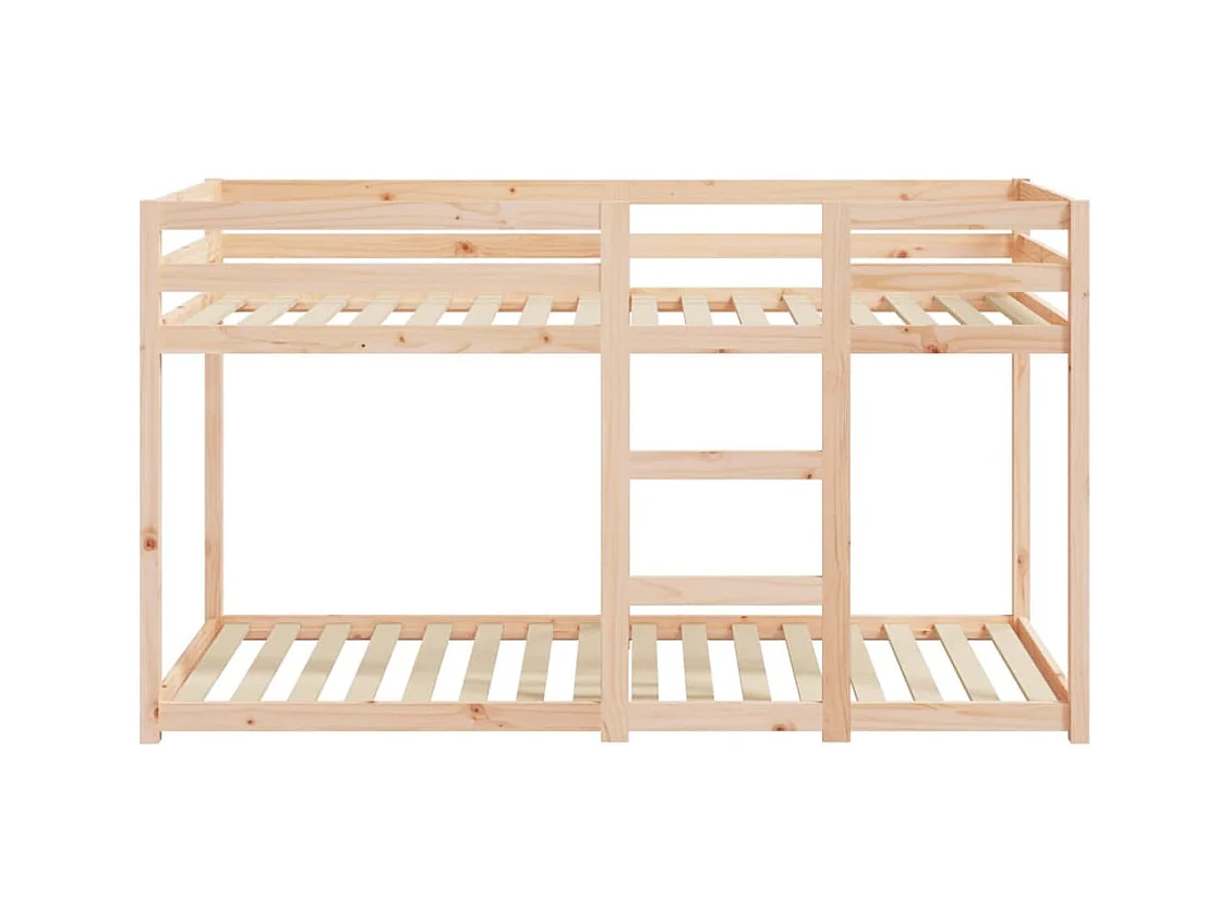 Lit simple-Lit superposé enfant sans matelas 75x190 cm bois de pin massif